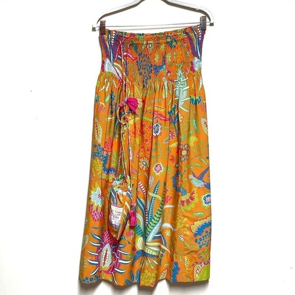 NWT GRETCHEN SCOTT Women's ONE SIZE Haight-Ashbury Orange Skirt Or Dress - Picture 3 of 13
